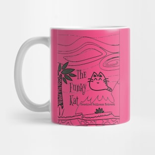 The Funky Kat Creative Wellness Retreat ink drawing Mug